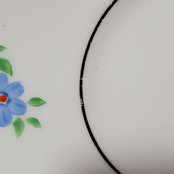 Windsor Teacup and Saucer Art Deco Blue Flowers Vintage - Picture 7 of 9